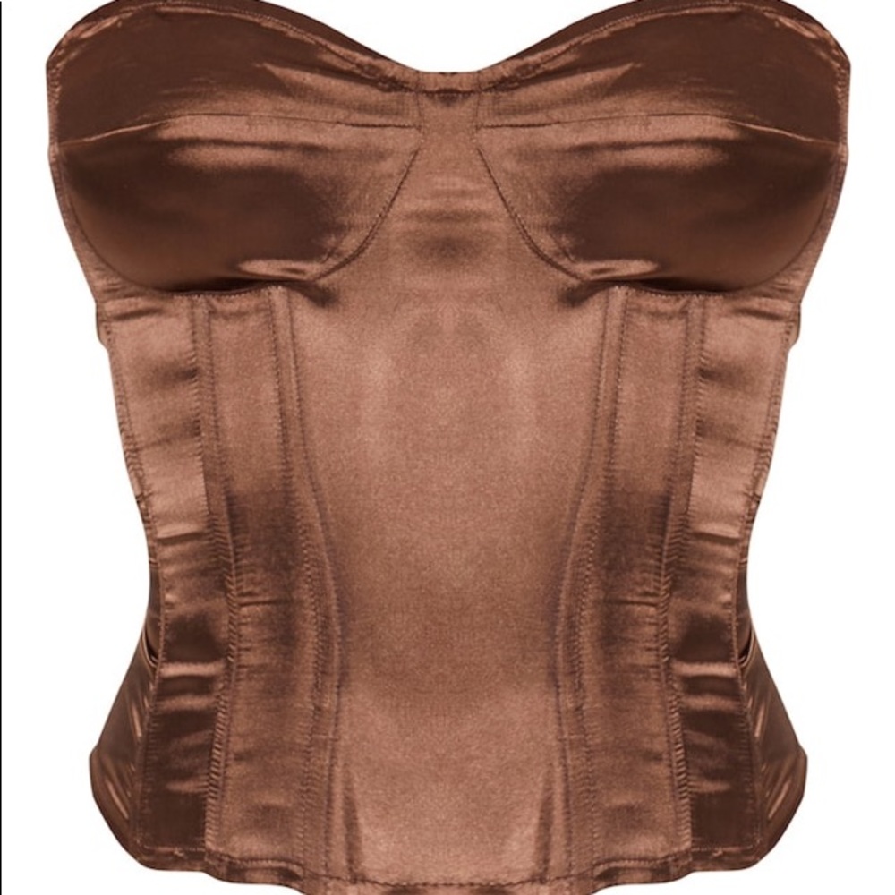COPY - Chocolate Satin Corset PLT